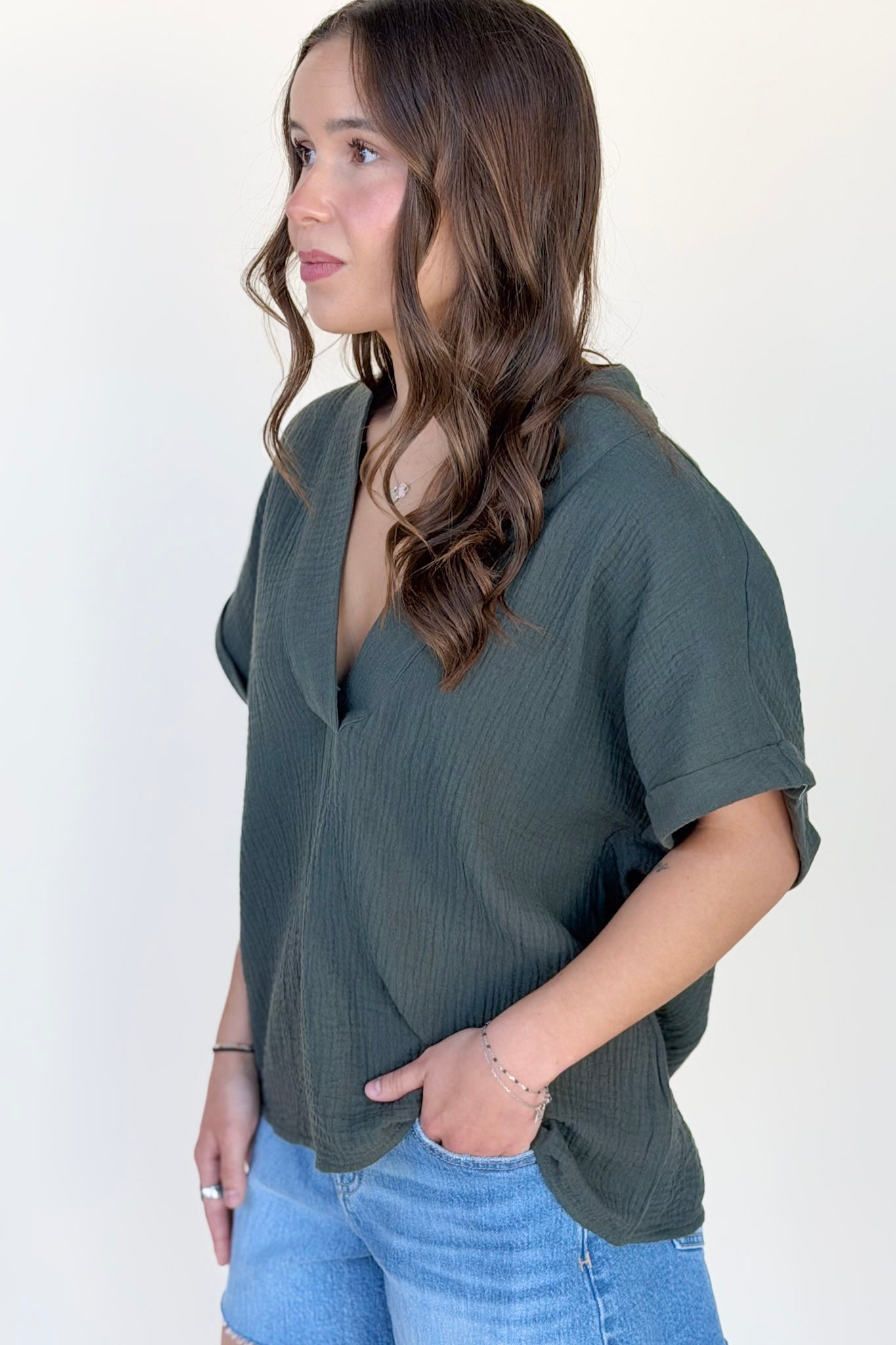Effortless Boho Gauze Top