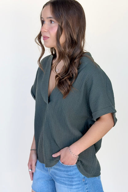 Effortless Boho Gauze Top