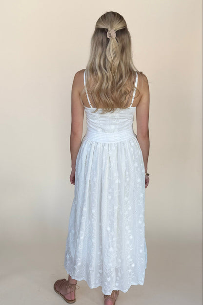 Dustyn Floral Detail Midi Dress