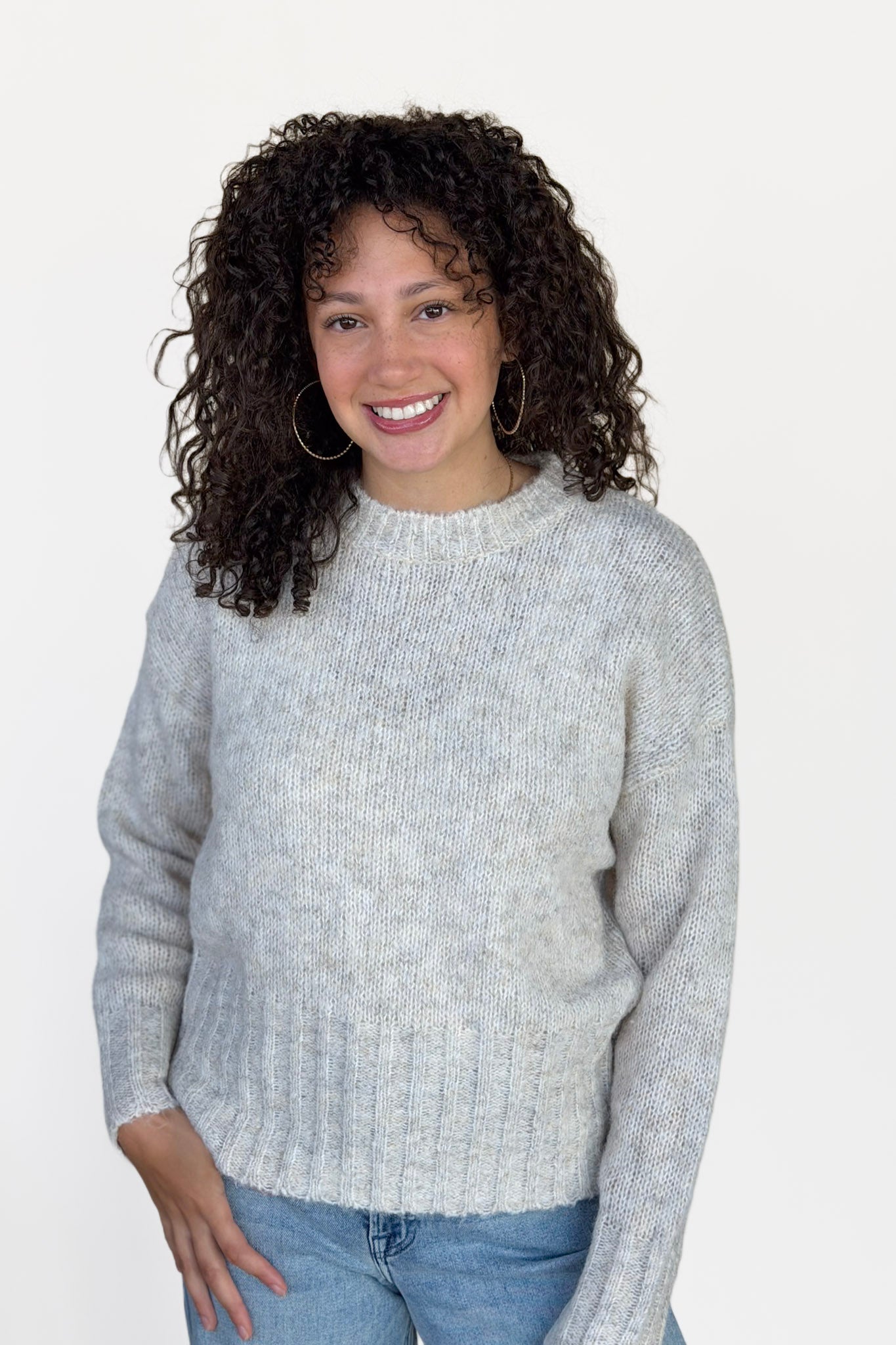 Crew Heathered Sweater