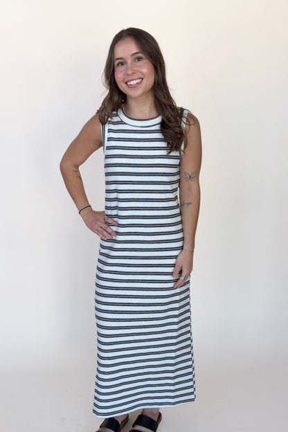 Brooke Stripe Midi Dress