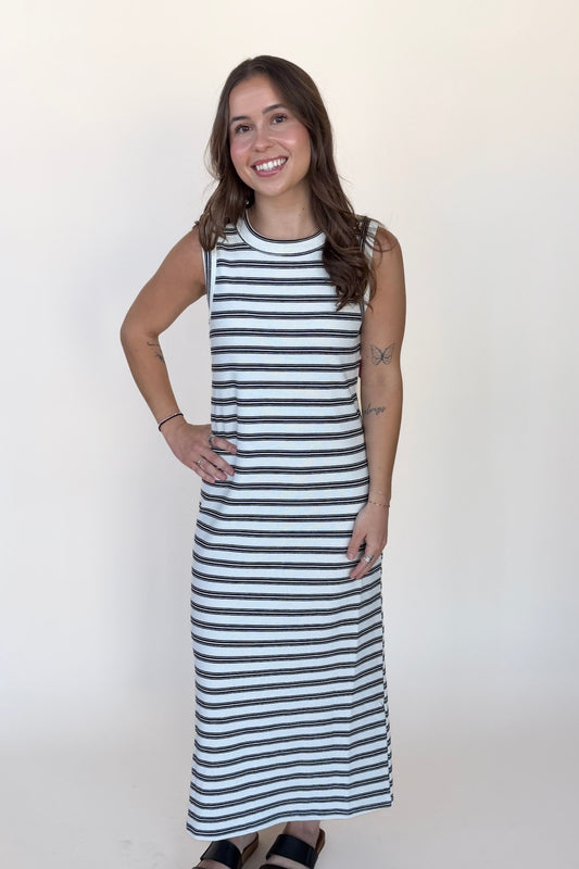 Brooke Stripe Midi Dress
