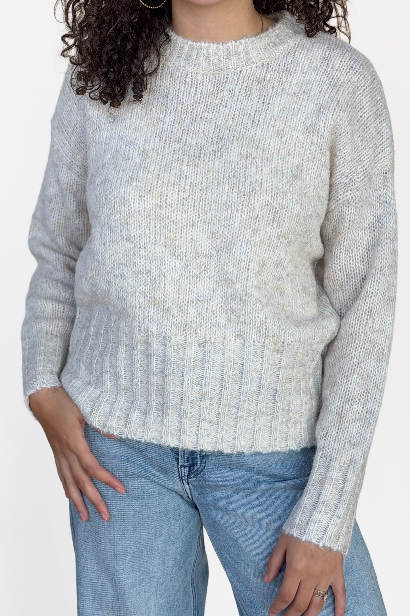 Crew Heathered Sweater