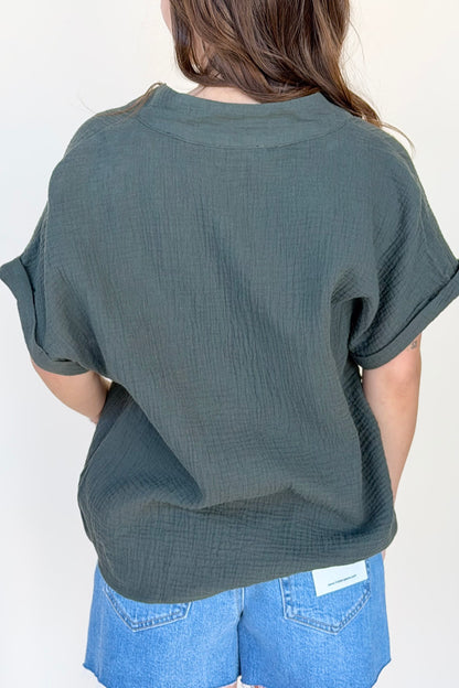 Effortless Boho Gauze Top