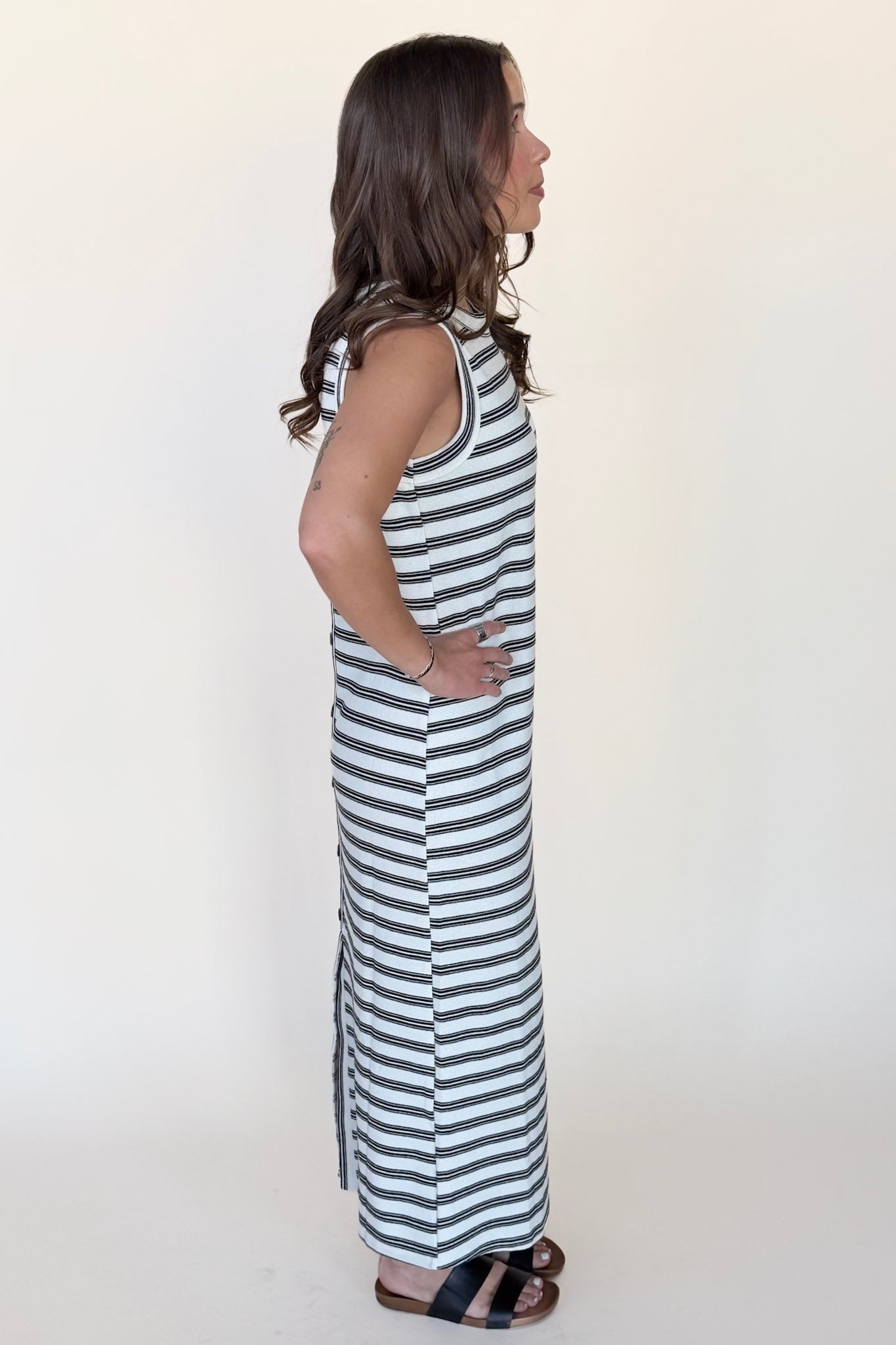 Brooke Stripe Midi Dress