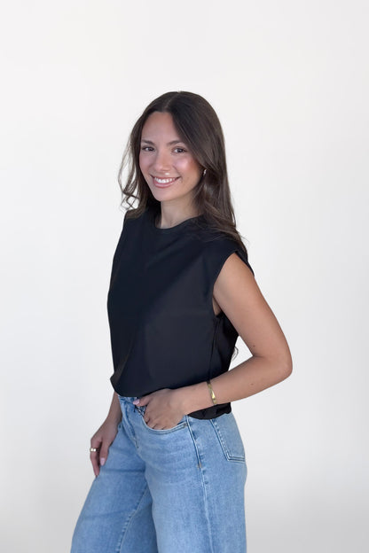 Satin Boxy Top