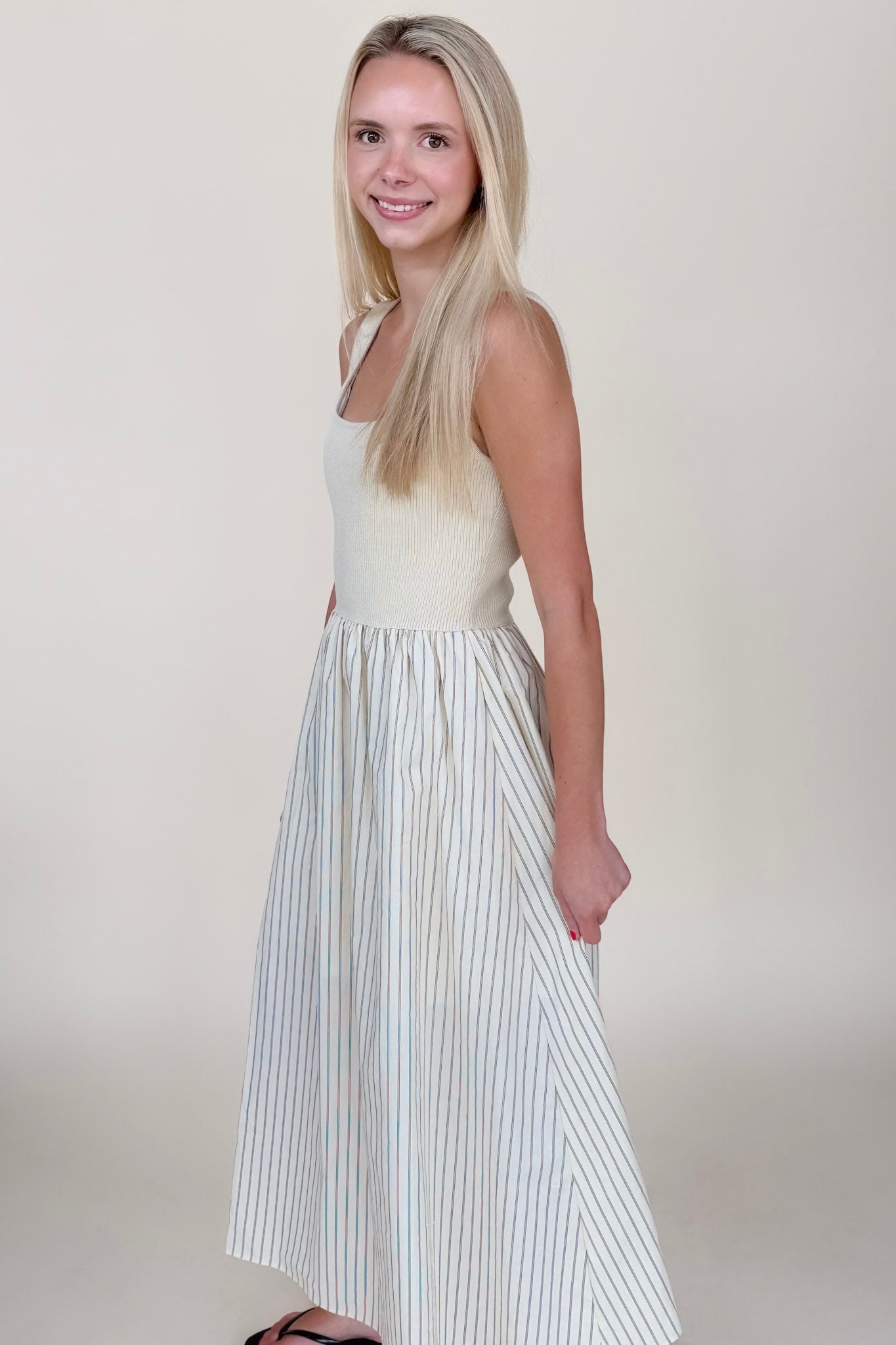 Dani Stripe Midi Dress