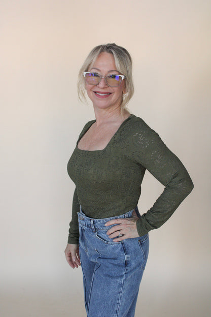 Embroidered Knit top