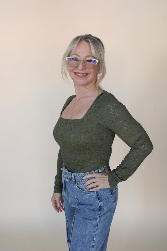 Embroidered Knit top