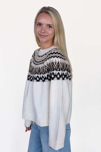 Fair Isle Crew Neck Sweater