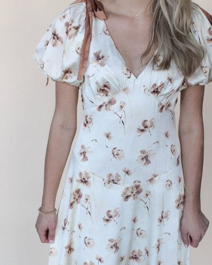 June Floral Midi dress