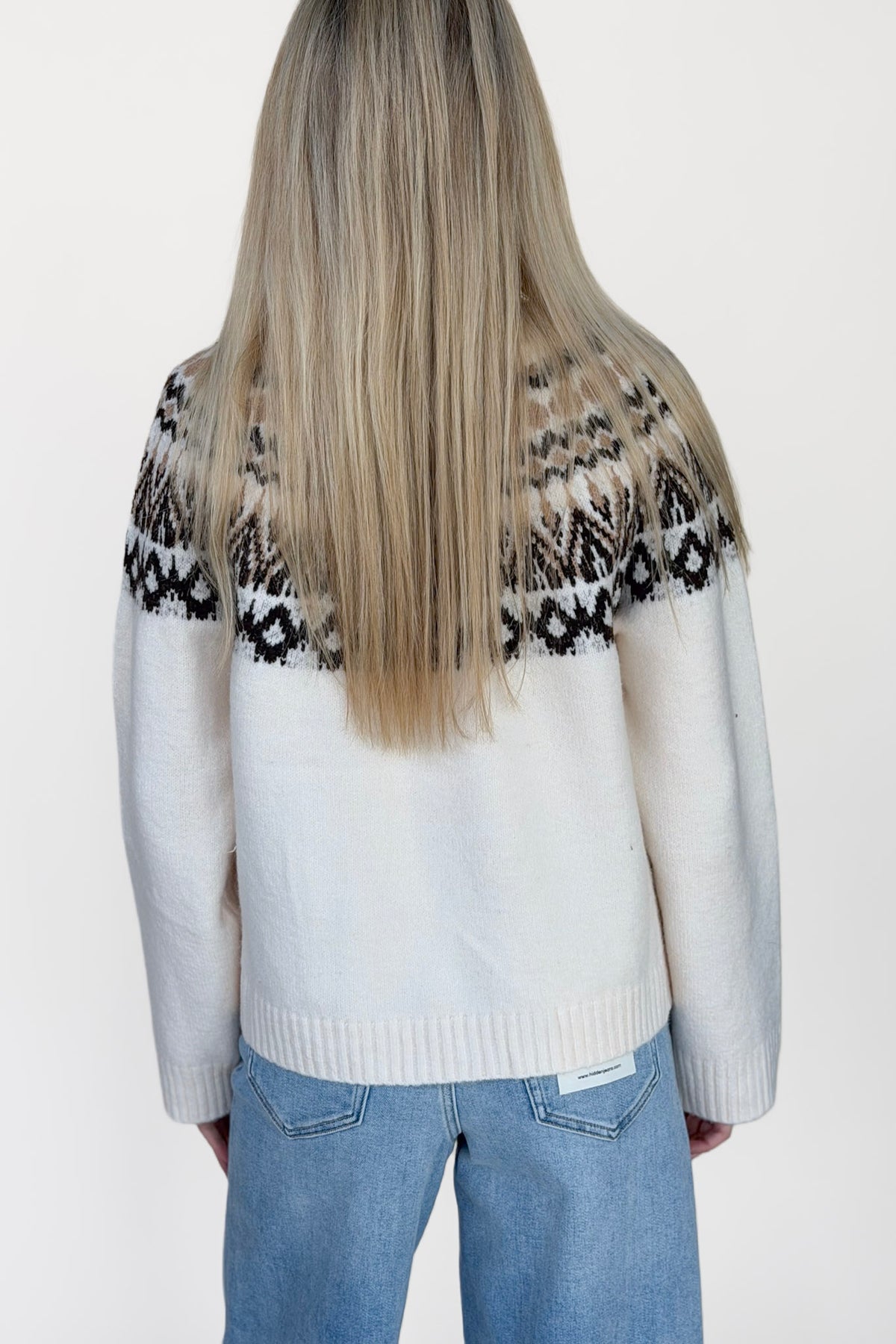 Fair Isle Crew Neck Sweater