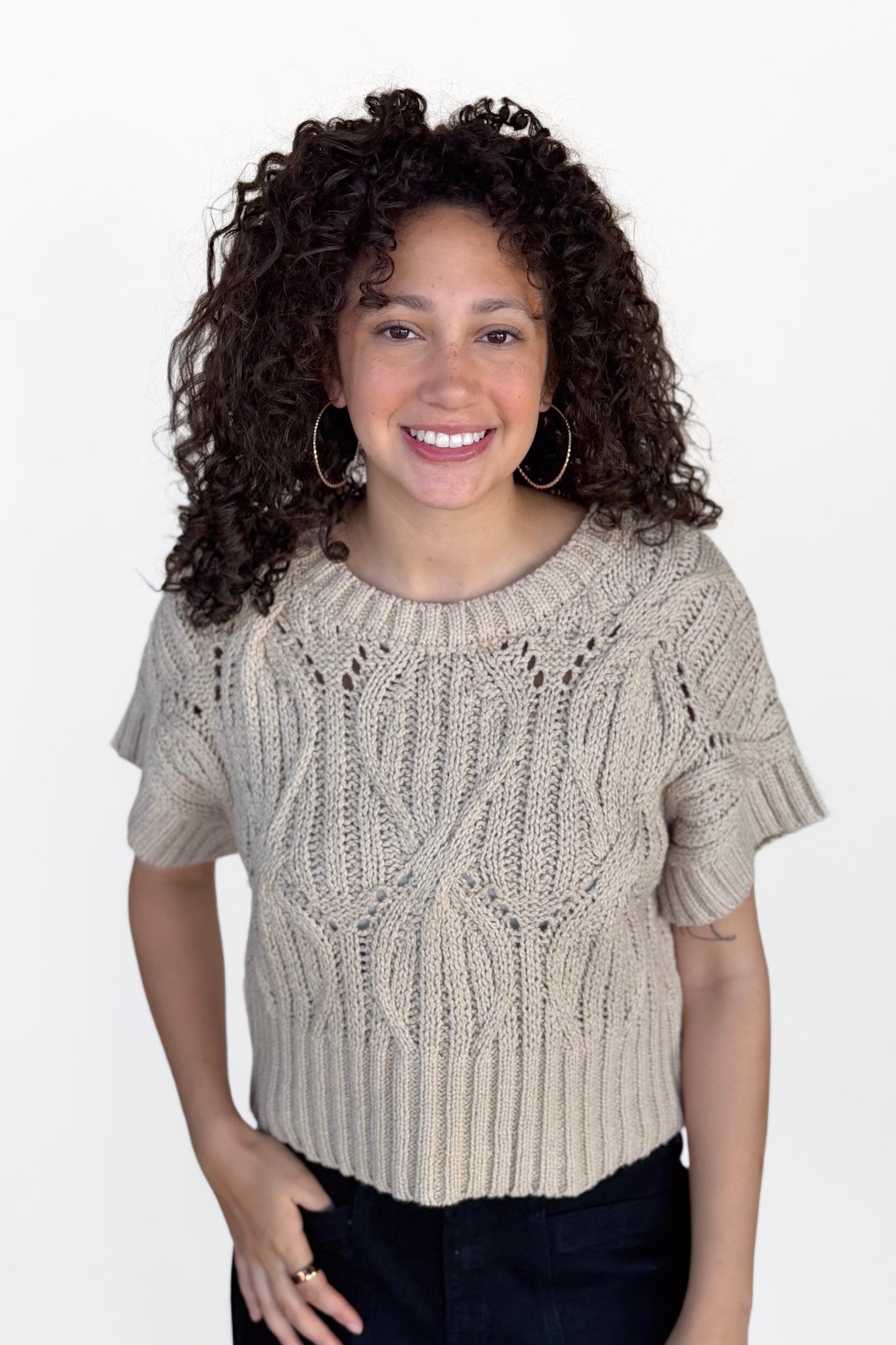Heather Knit Top