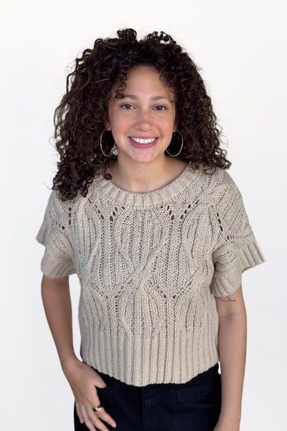 Heather Knit Top