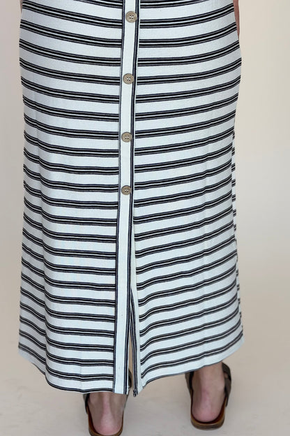 Brooke Stripe Midi Dress