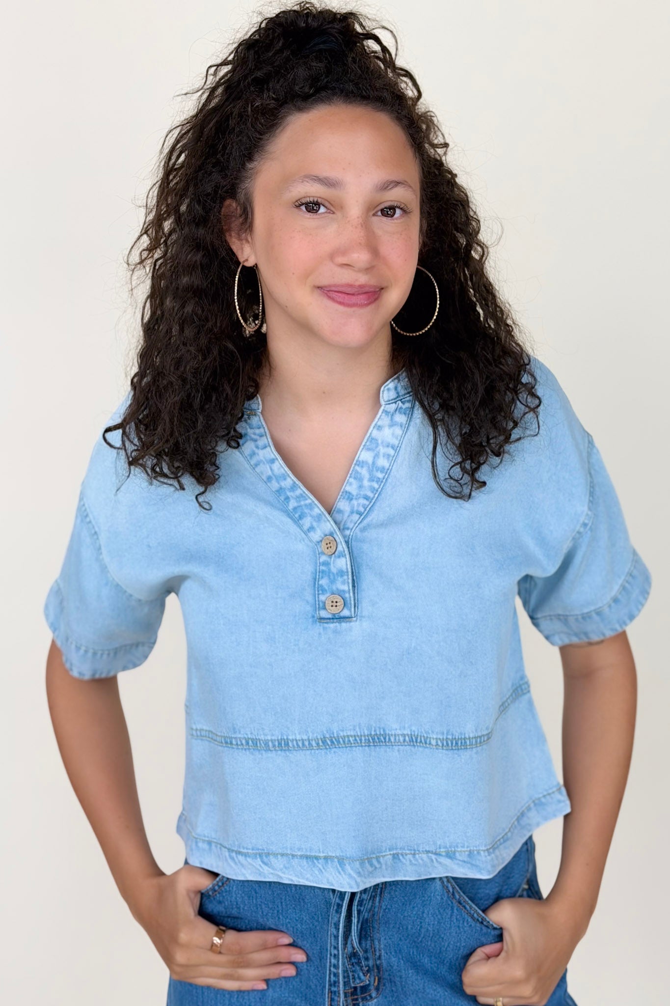 Brianne Denim Top