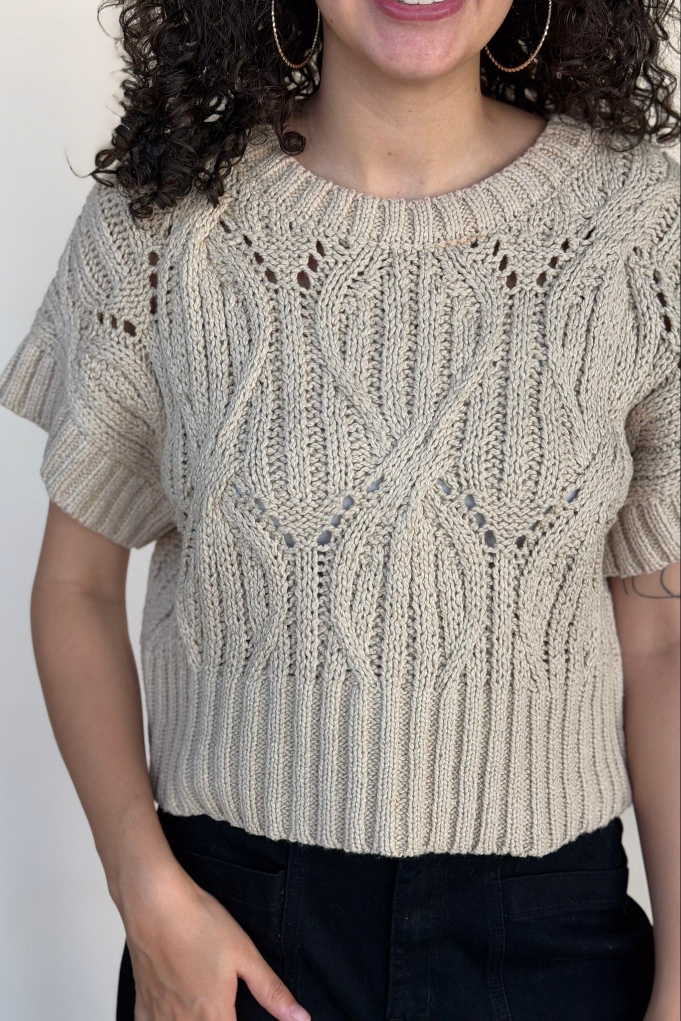 Heather Knit Top