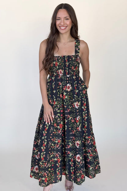 Ava Floral Midi Dress