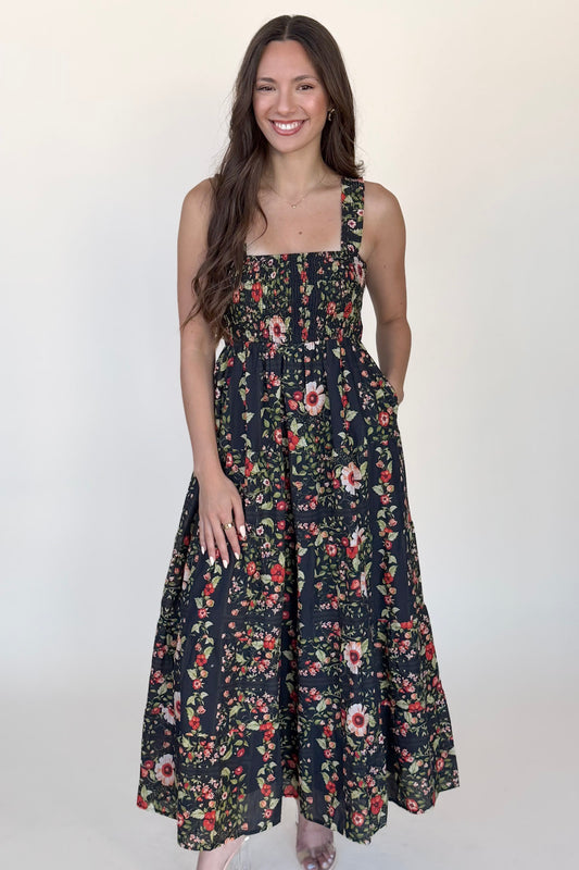 Ava Floral Midi Dress