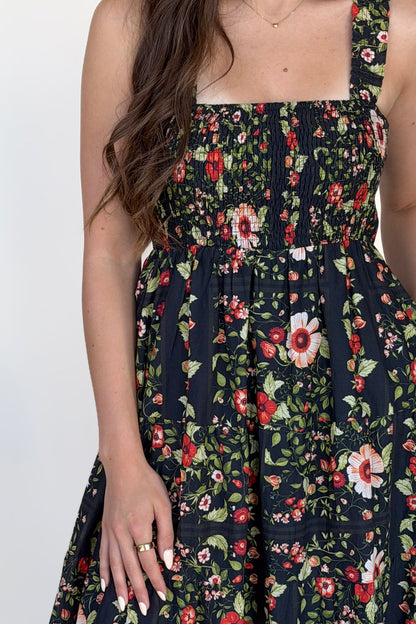 Ava Floral Midi Dress