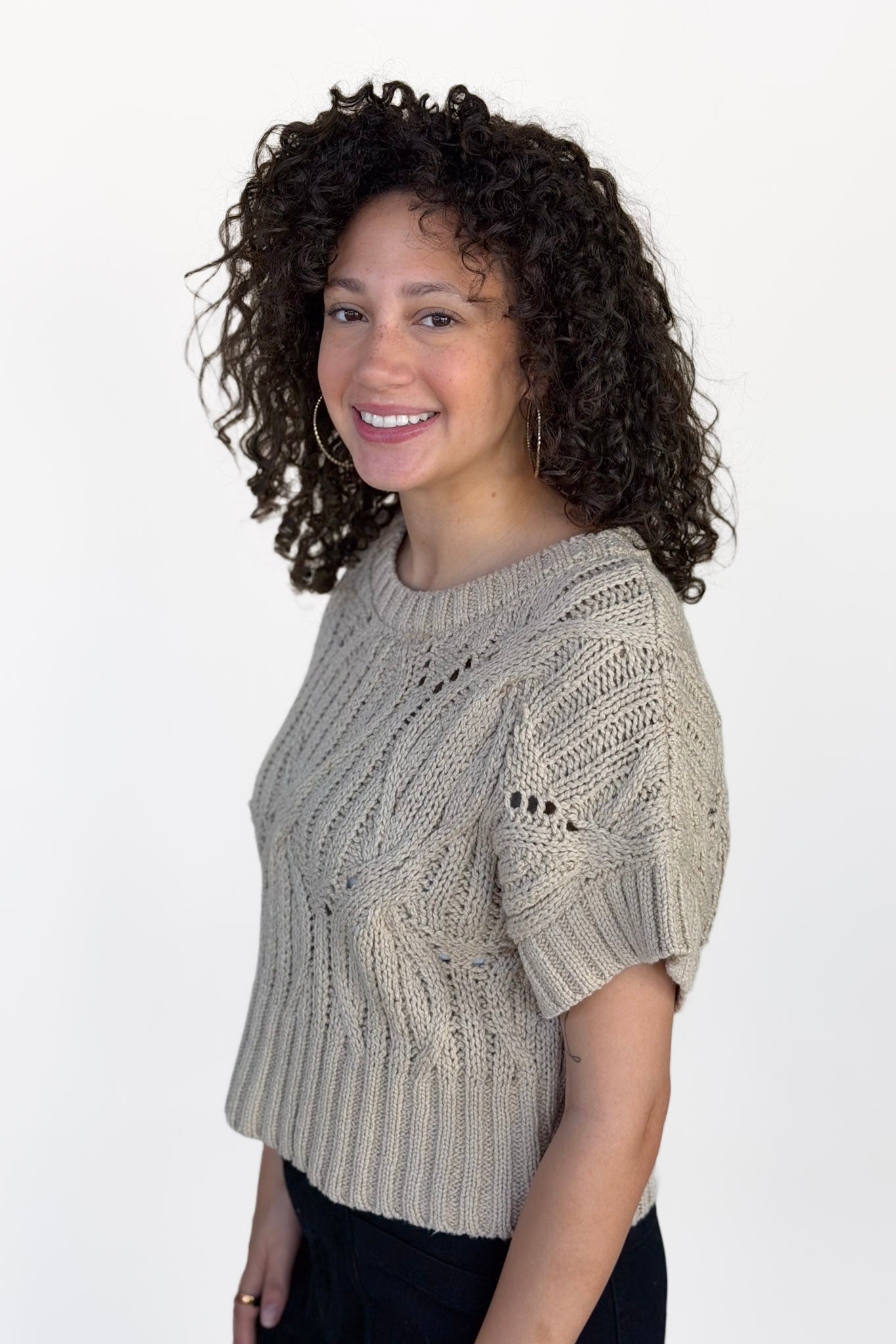 Heather Knit Top