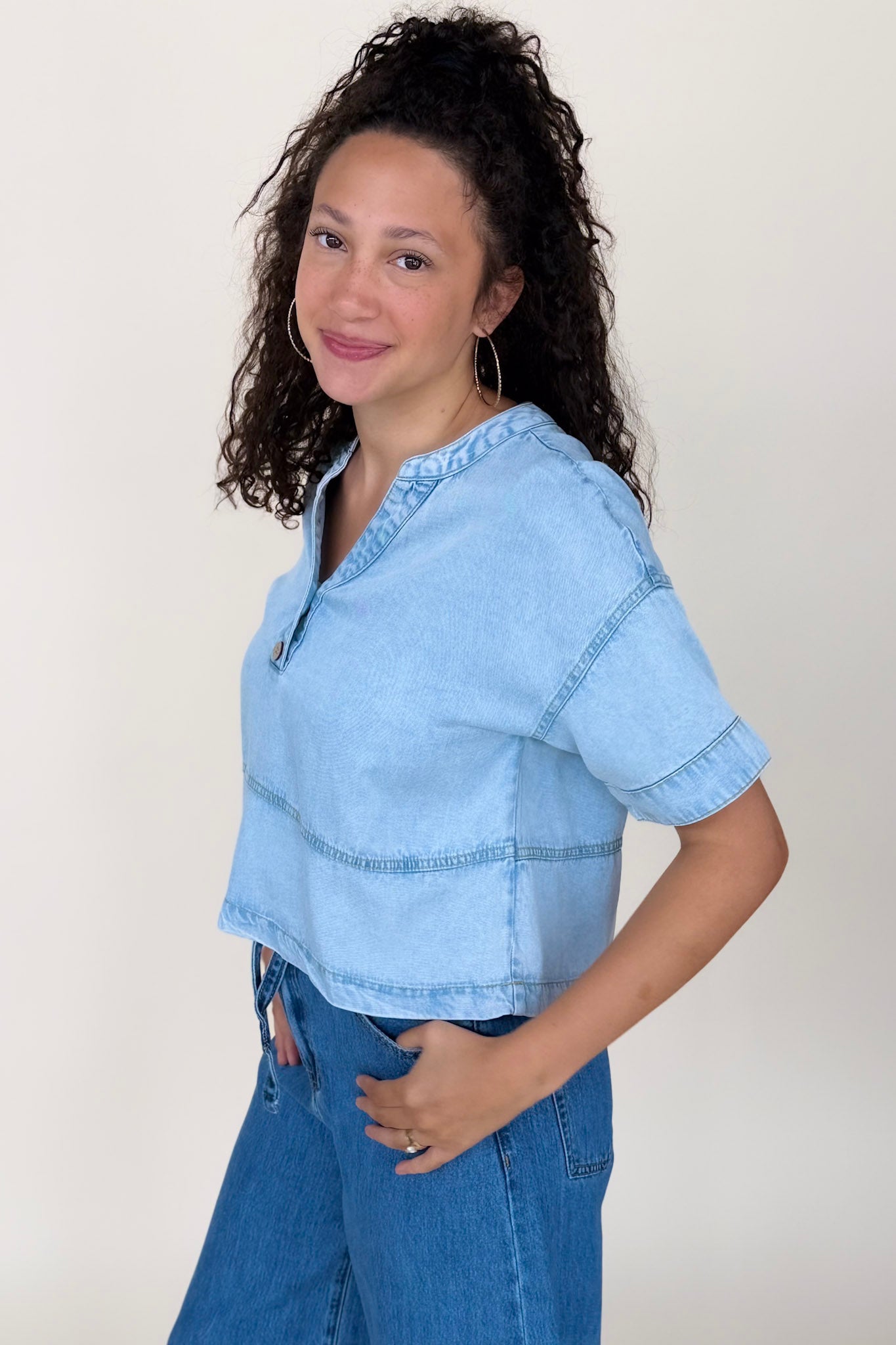 Brianne Denim Top