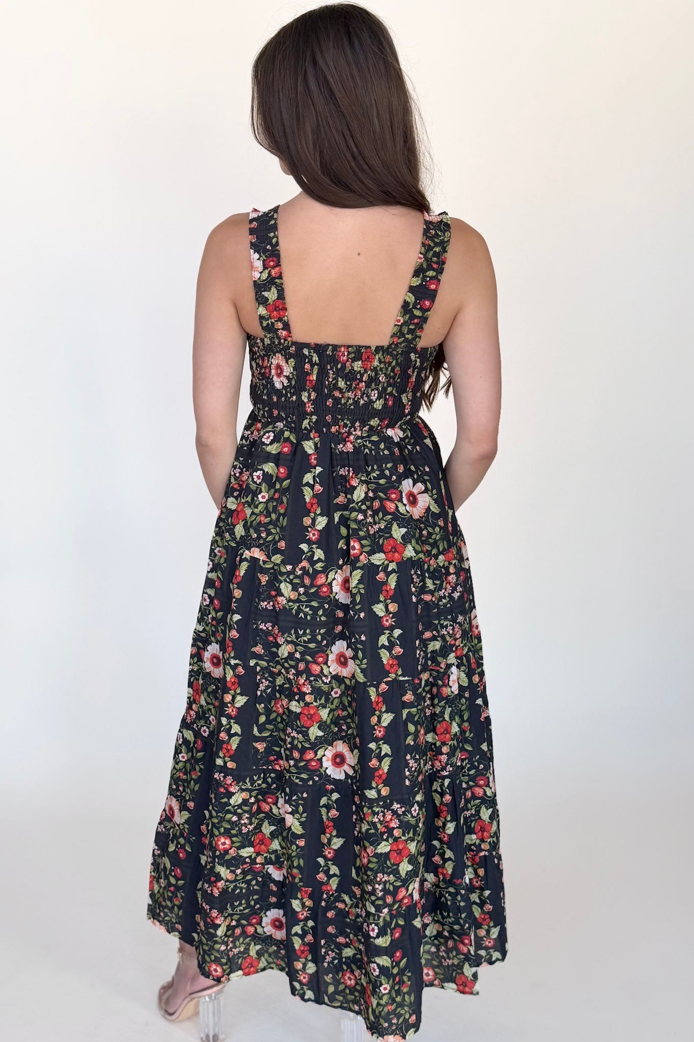 Ava Floral Midi Dress