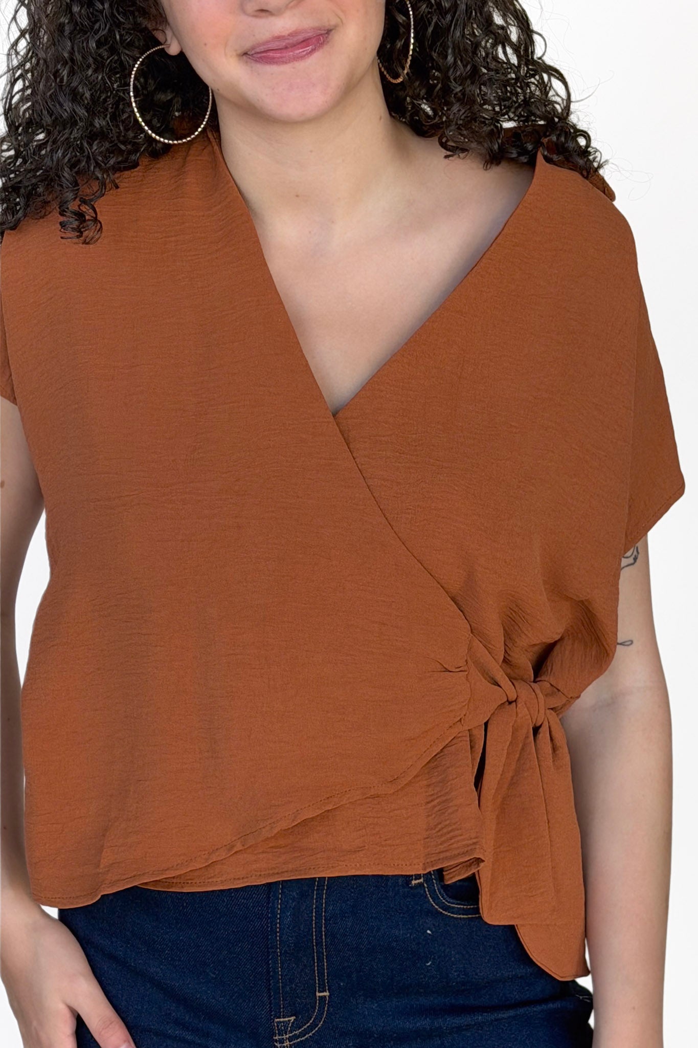 Andi Front Tie Blouse