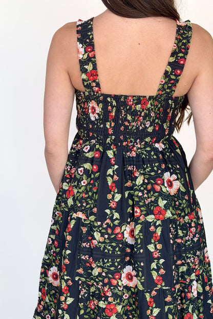 Ava Floral Midi Dress