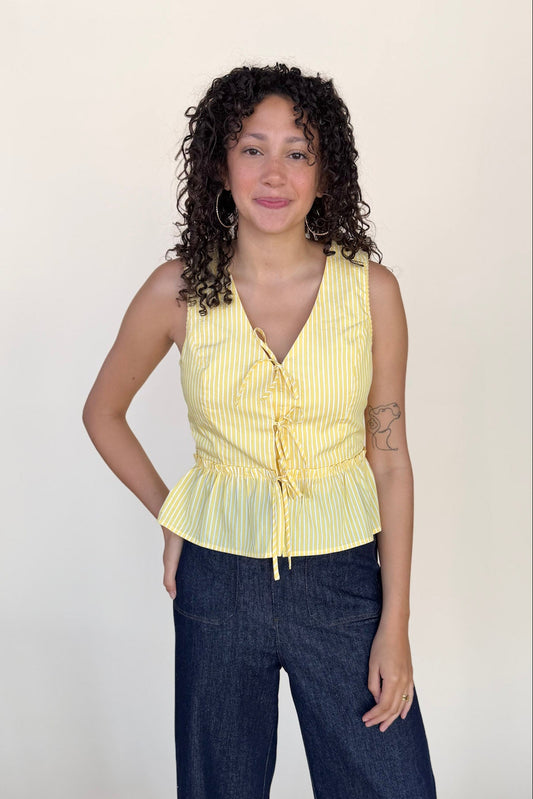 Millie Stripe Peplum Top