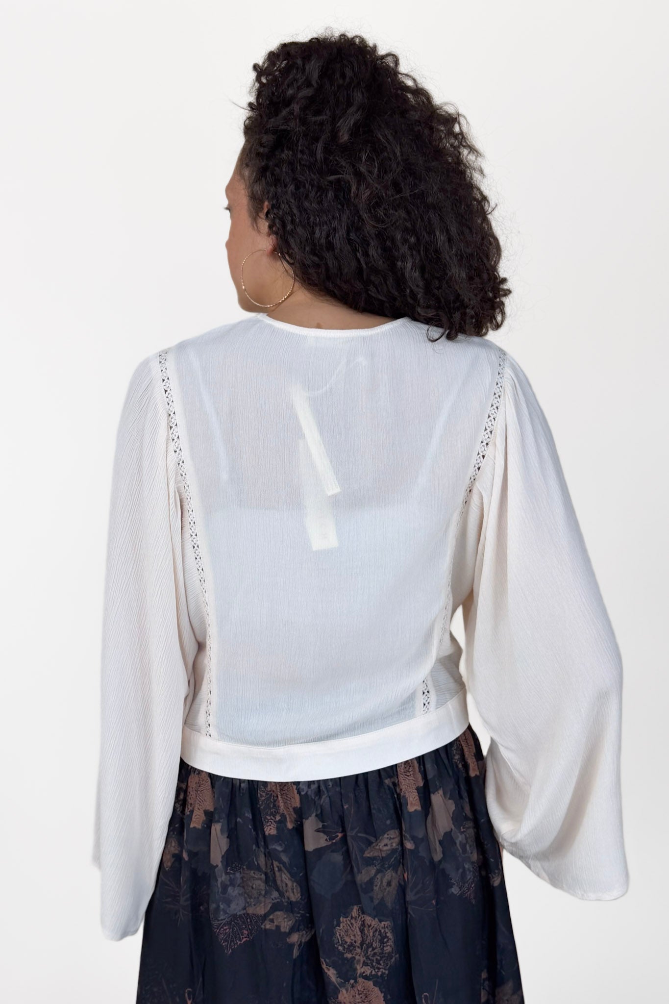 Brett V-Neck Button Down Blouse