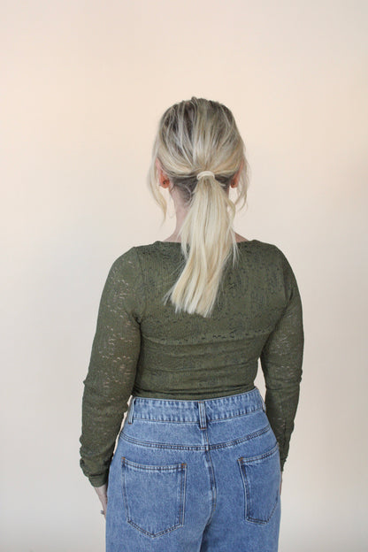 Embroidered Knit top