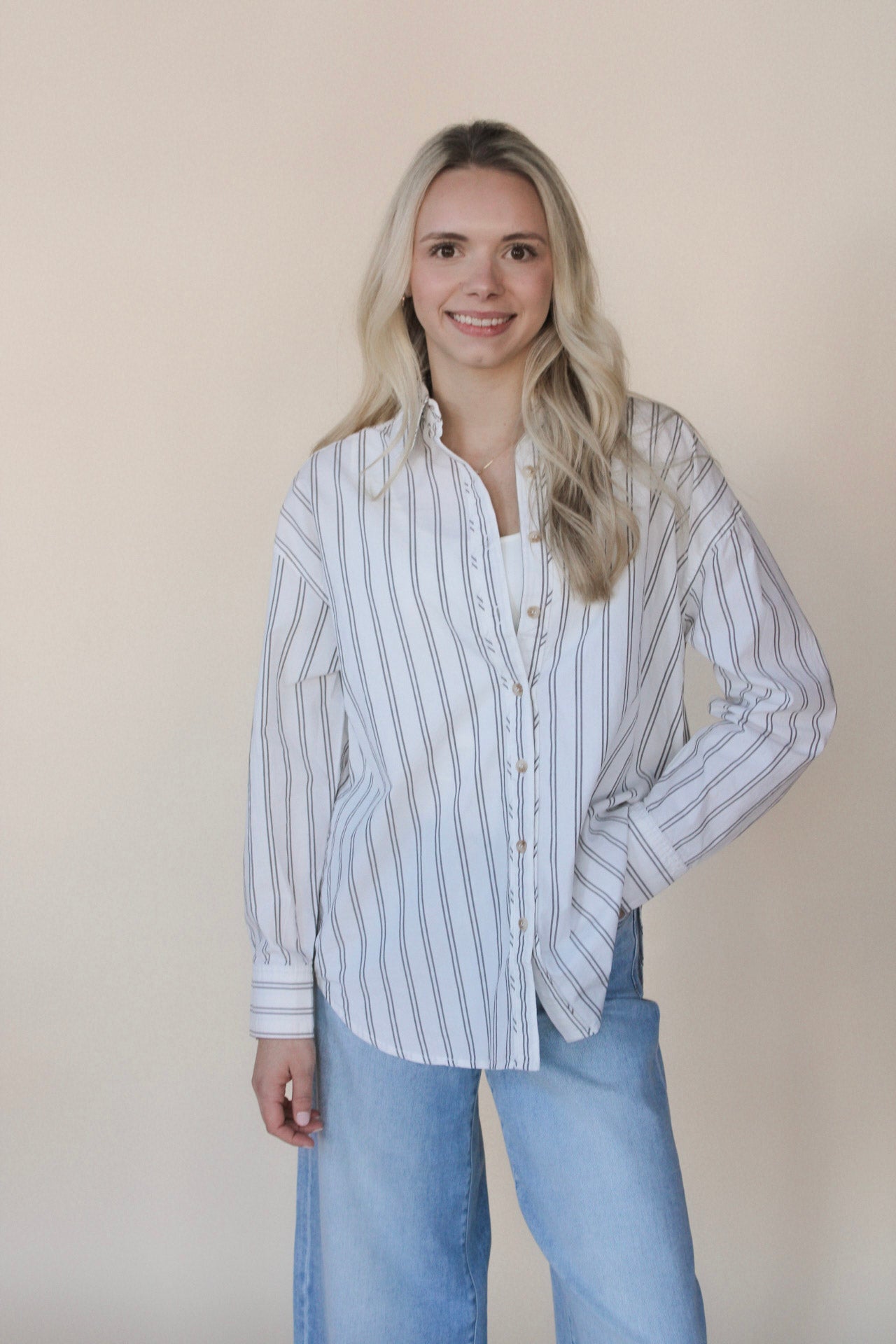 Oversized Striped Shirt