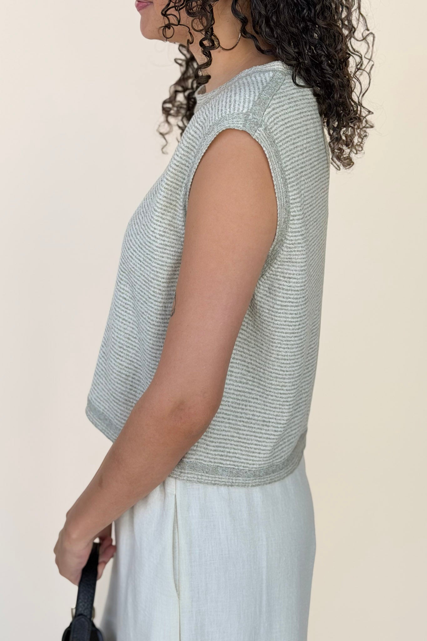 Lydia Pinstripe Sleeveless Knit
