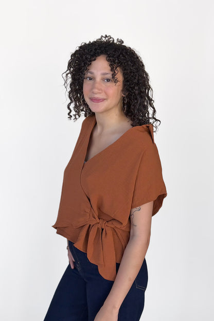 Andi Front Tie Blouse