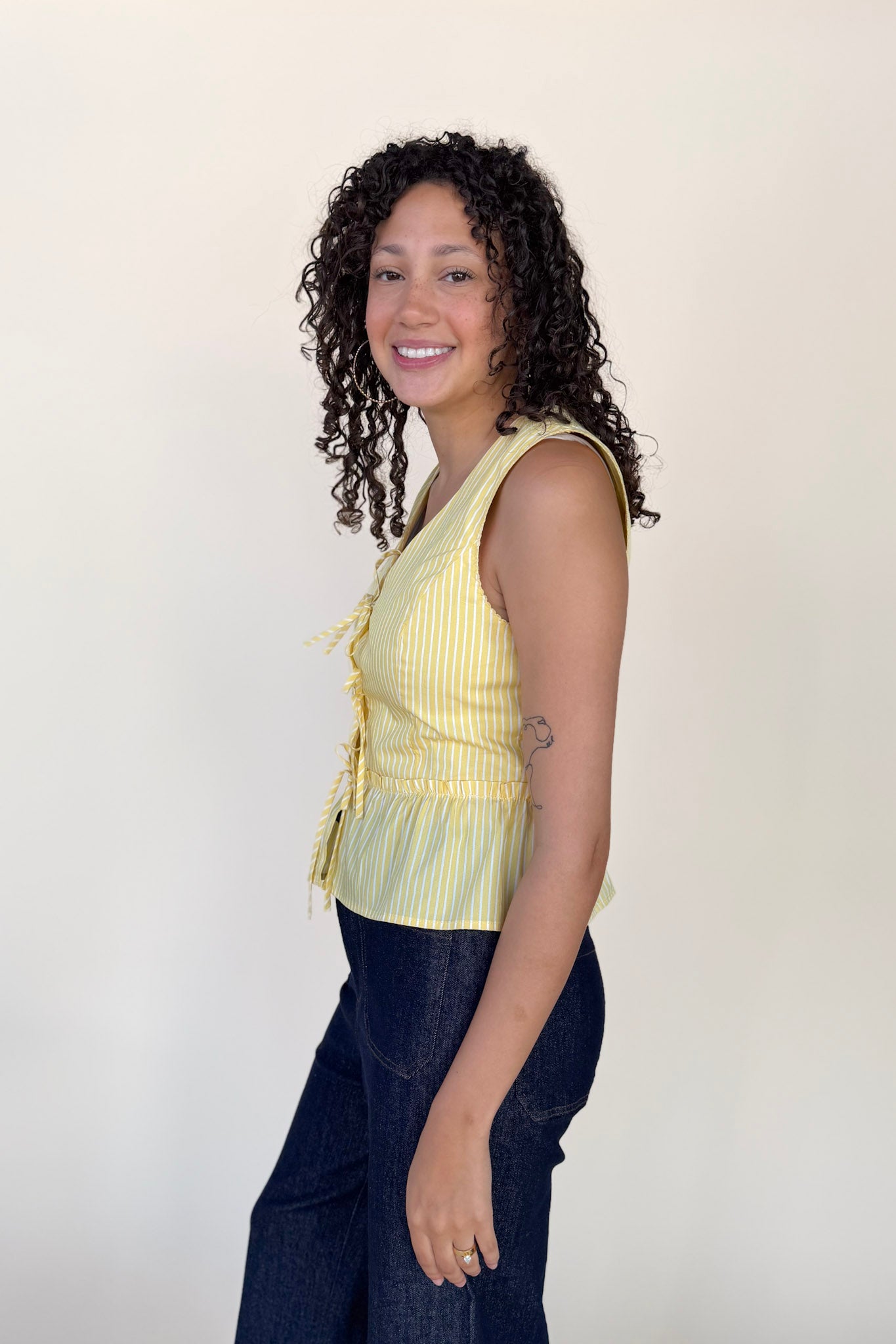 Millie Stripe Peplum Top