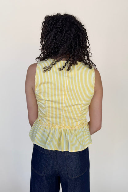 Millie Stripe Peplum Top