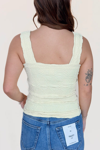 Lace Textured Square Top - more colors available