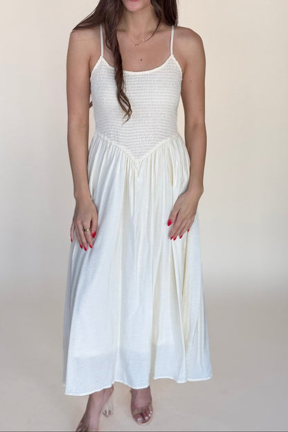 Charli Smocked Midi Dress