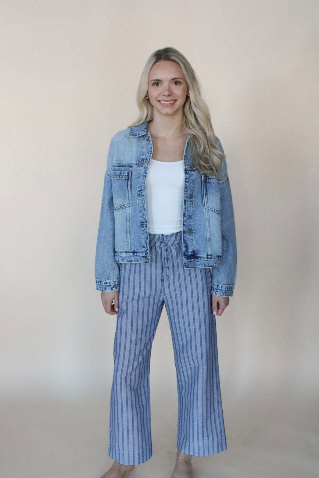 Striped Wide Leg Pant