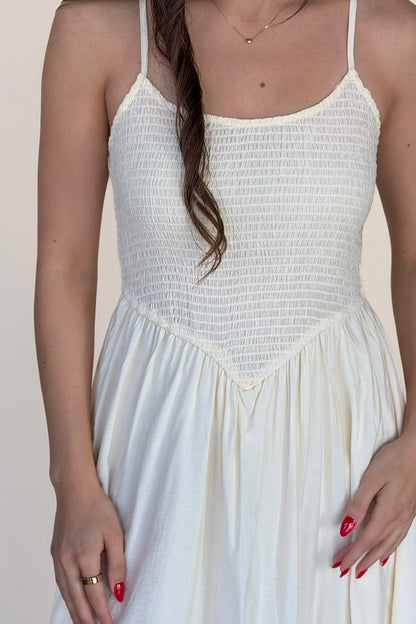 Charli Smocked Midi Dress