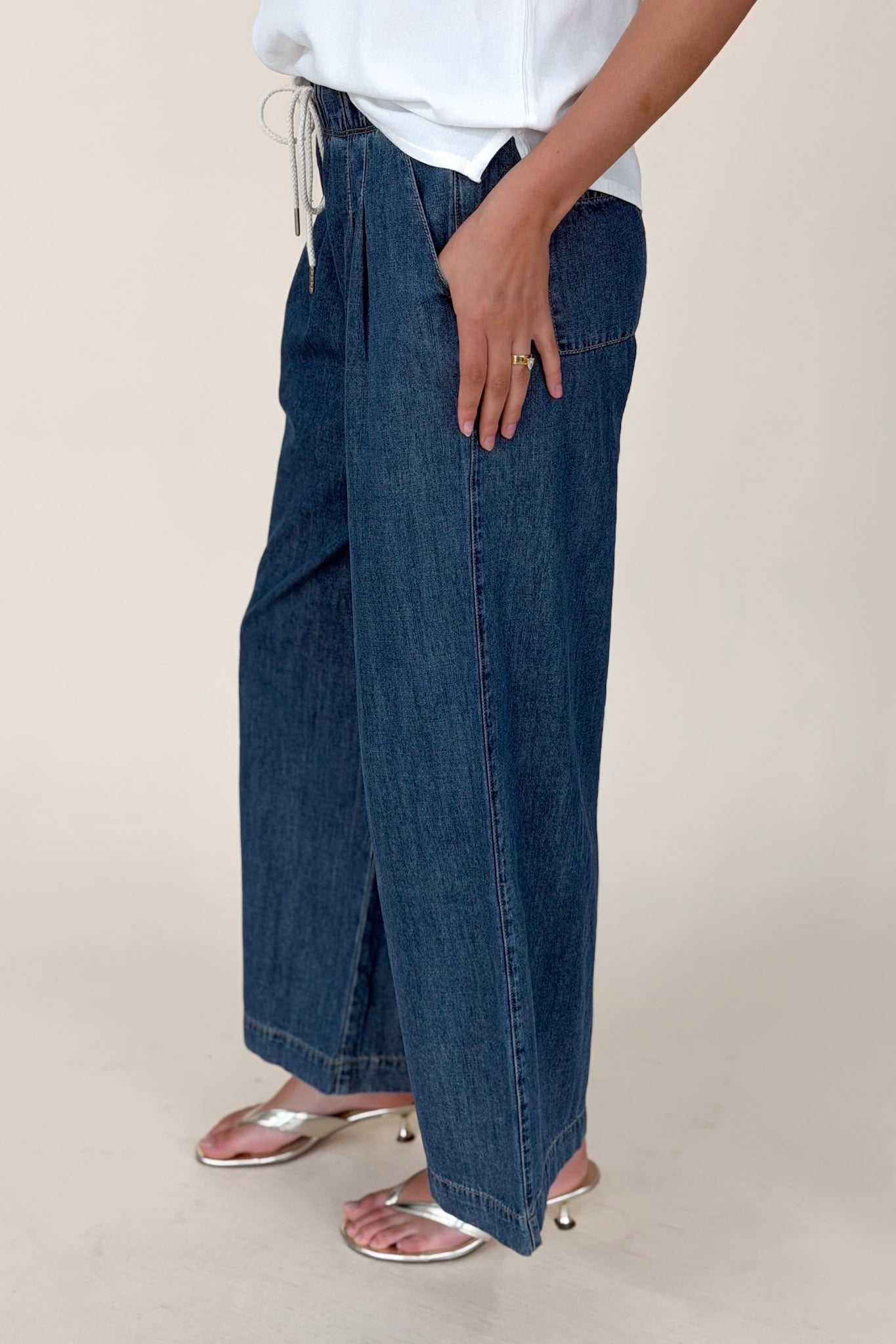 Veronica Elastic Waist Pant