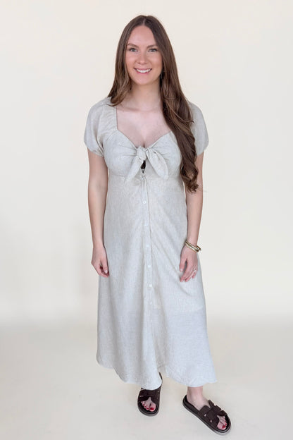 Georgia Puff Sleeve Maxi Dress