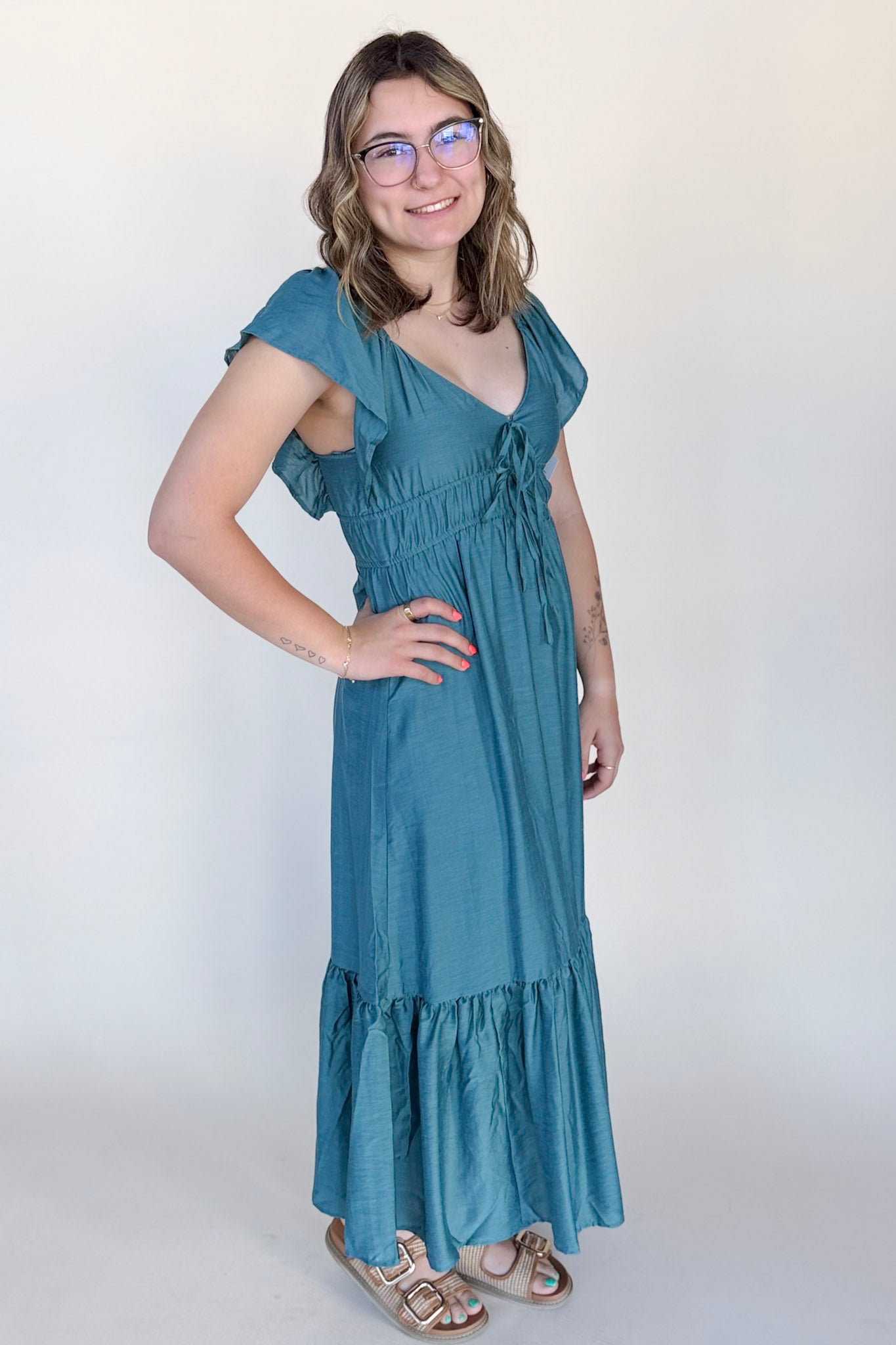 Kelsey Sweetheart Midi Dress
