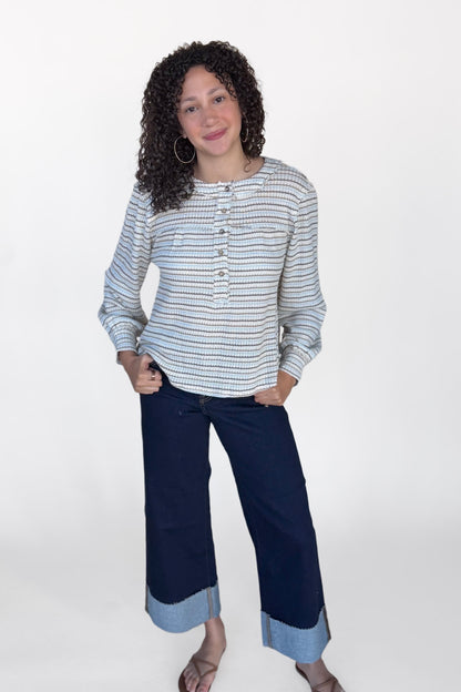 Hidden Wide Cuff Denim
