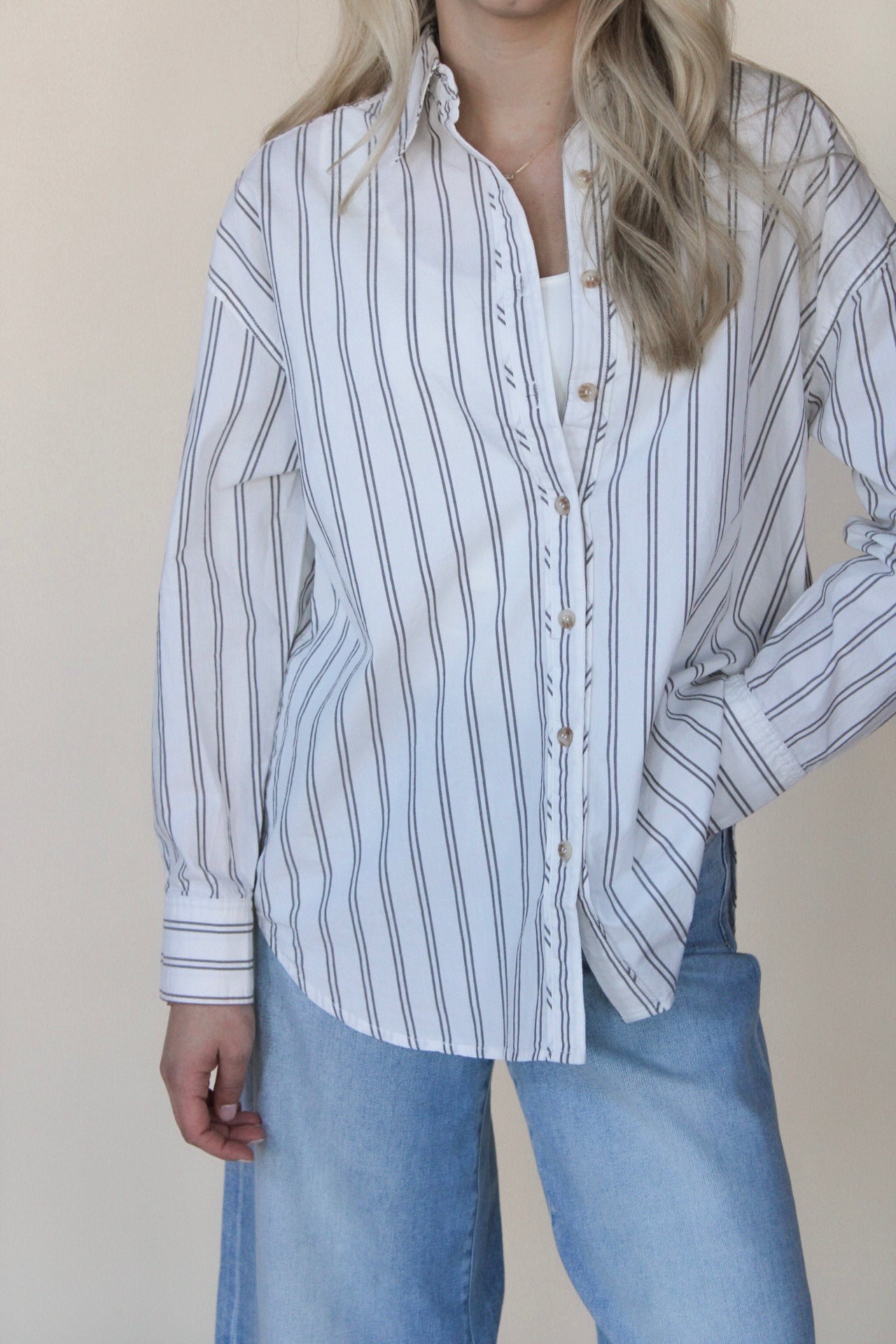Oversized Striped Shirt