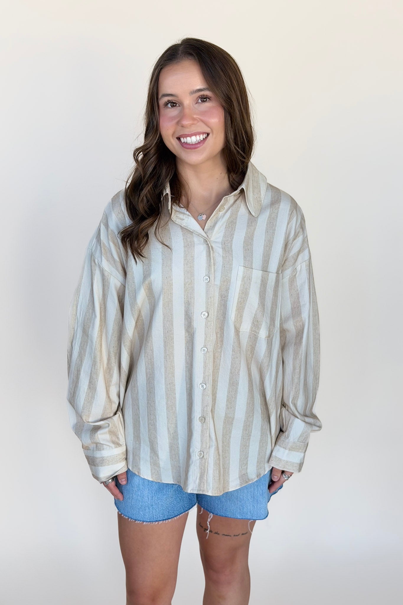 Lilly Striped Button Down Shirt