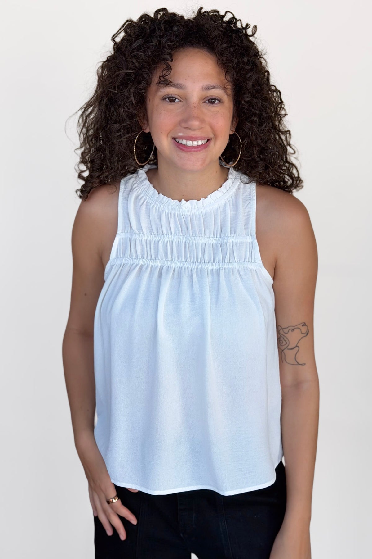 Mock Neck Blouse