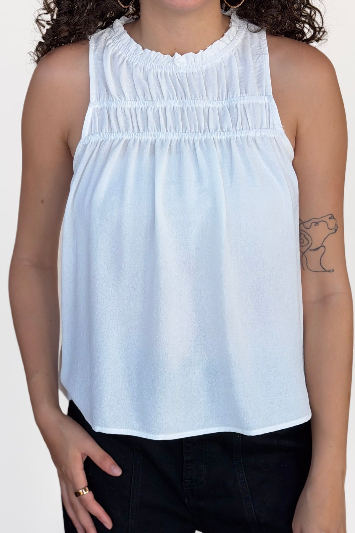 Mock Neck Blouse
