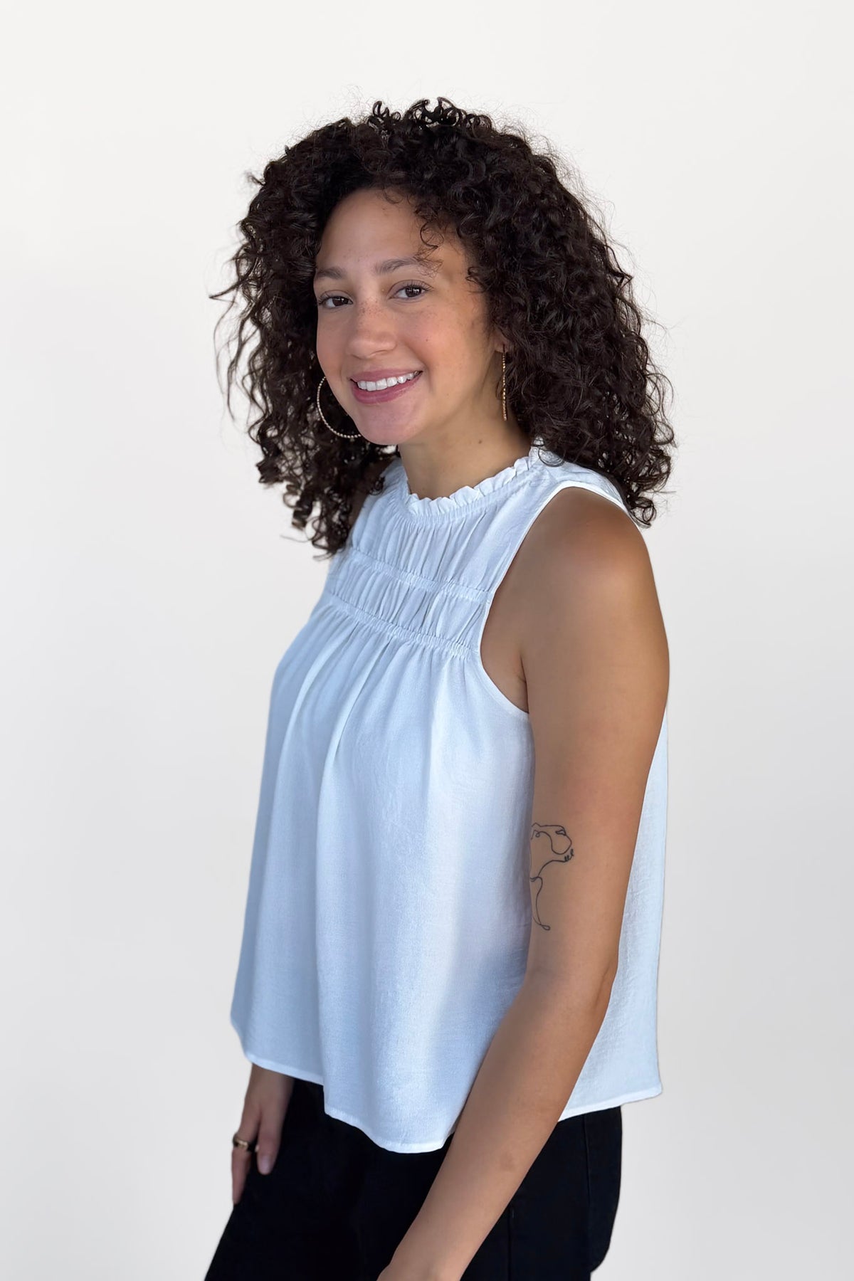 Mock Neck Blouse